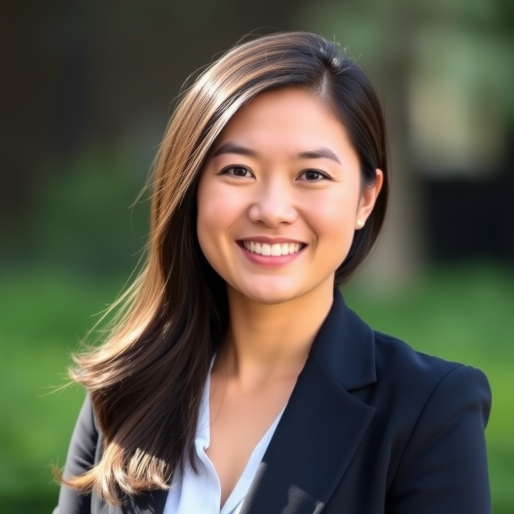 Professional headshot of Sarah Chen, Customer Success Manager with extensive experience in cryptocurrency education and client relationship management, wearing business attire with a confident smile