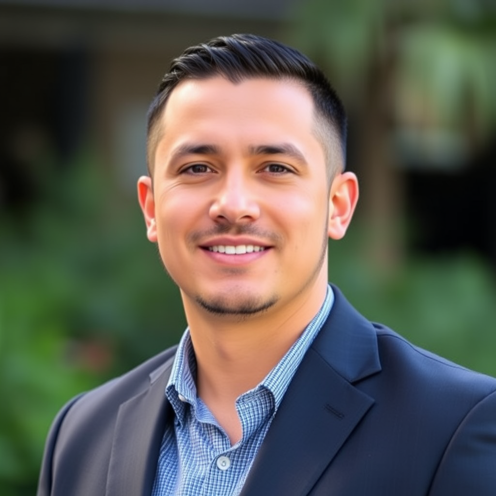 Professional headshot of Michael Rodriguez, Operations Coordinator overseeing daily trading activities and maintaining system reliability across cryptocurrency platforms, wearing business suit with professional demeanor
